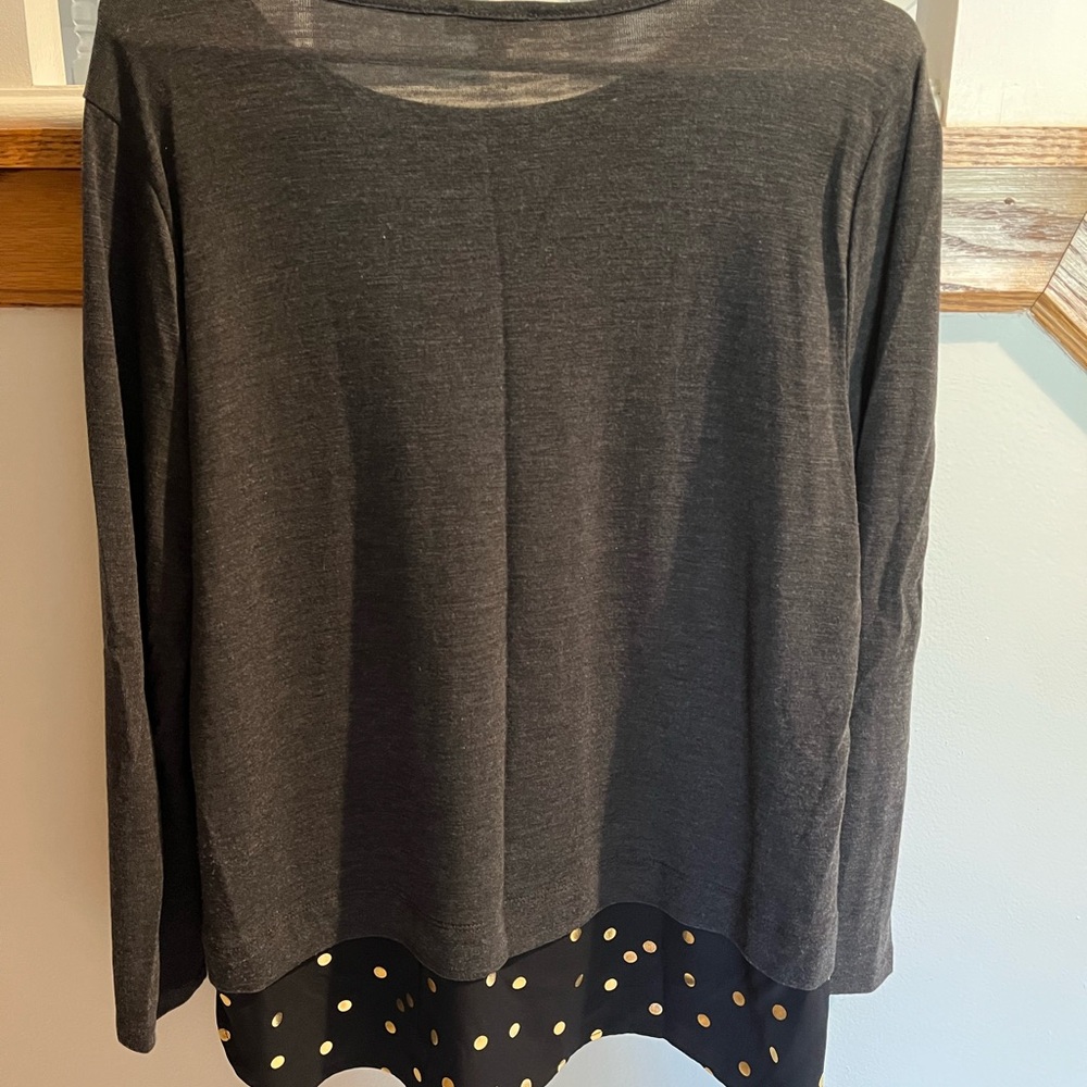 Gray Long Sleeve Women's Top